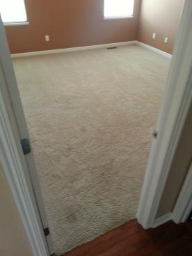 bedroom carpet before installation